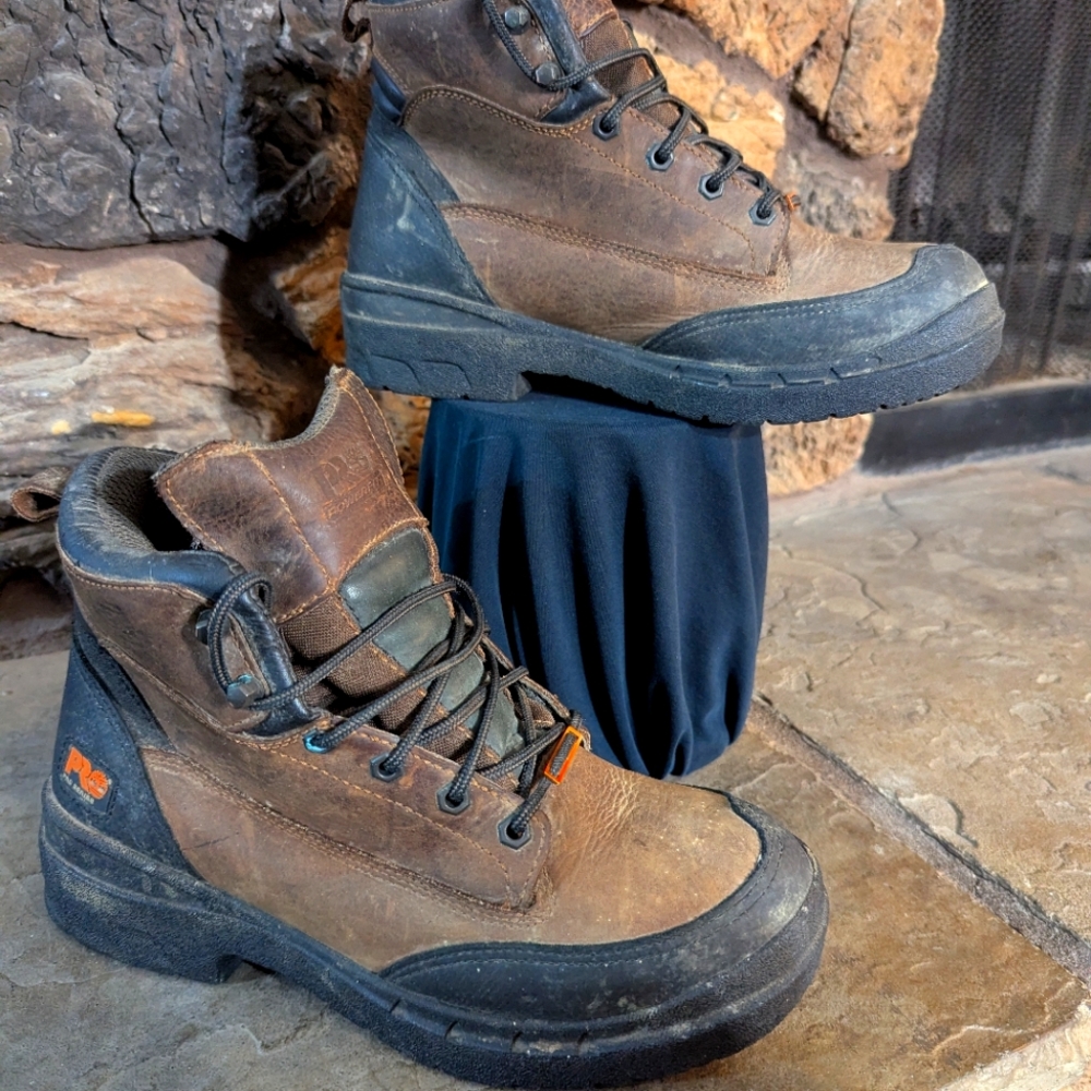 Men's Timberland Pro Series POWER FIT Waterproof Steel Toe Work boots Size 10